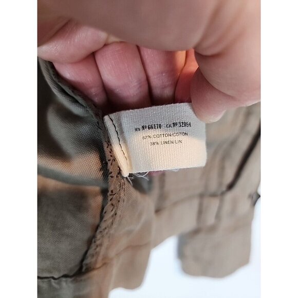 Anthropologie Daughters Of Liberation Adirondack Jacket Utility Linen Blend sz 6 - Picture 7 of 12